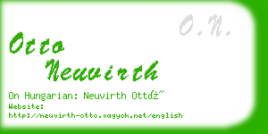 otto neuvirth business card